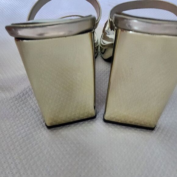 Jeffrey Campbell Hustler Platform Sandal Size 8.5 Square Toe Higheel display - Picture 15 of 16